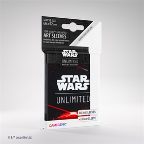 Star Wars Unlimited Art Sleeves (60 +1 Pcs) - Space Red - Gamegenic 